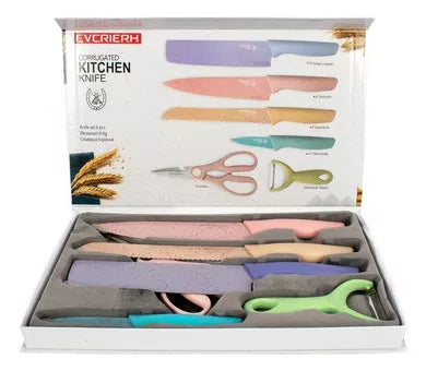 Juego De Cuchillos De Cocina Acero Inoxidable